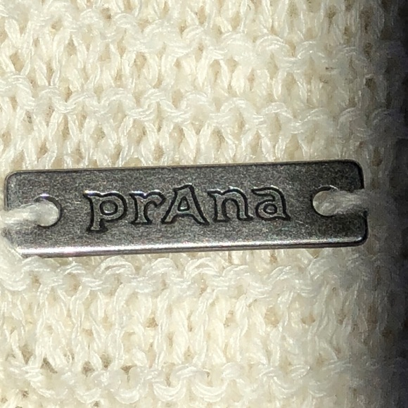 SOLD Prana Liana sweater asymmetrical open knit, M - Picture 7 of 8